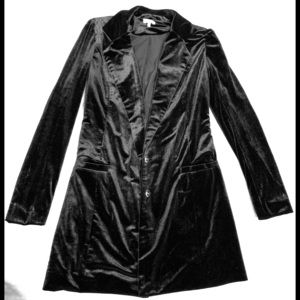 🛍Tobi Velvet Long Sleeve Black Blazer Mini Dress